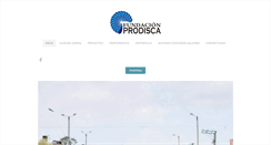 Desktop Screenshot of fundacionprodisca.org