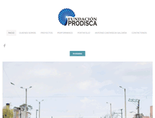 Tablet Screenshot of fundacionprodisca.org